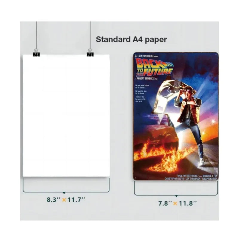 Retro American Films Metal Tin Poster
