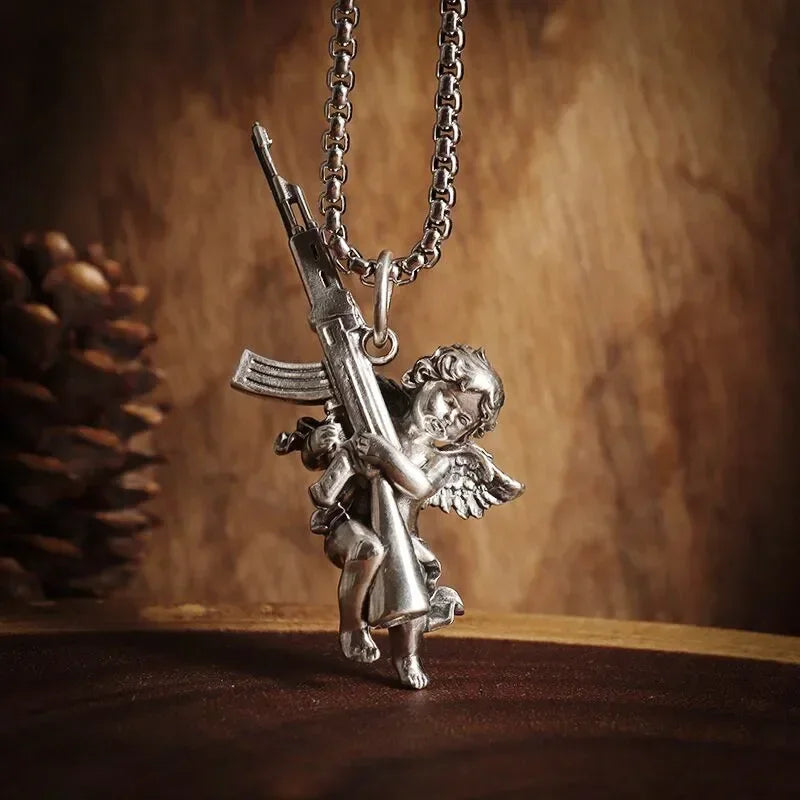 Silver Plated Captivity Skeleton Pendant
