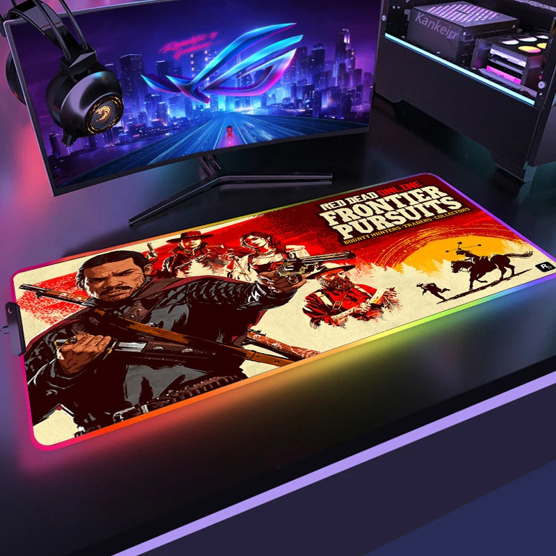 Red Dead RGB Mouse Mat – Frontier Edition