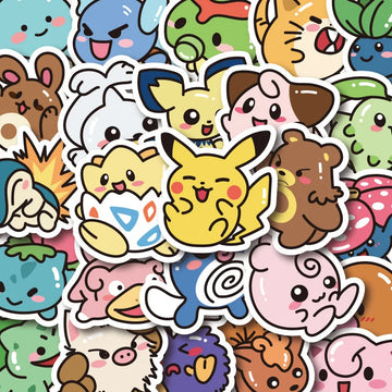 Pokemon 53 Cute Stickers
