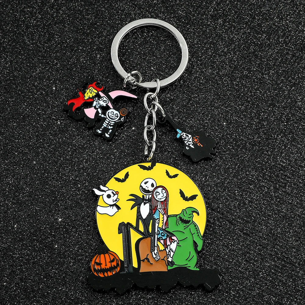 Nightmare Couple Keychain Jack & Sally