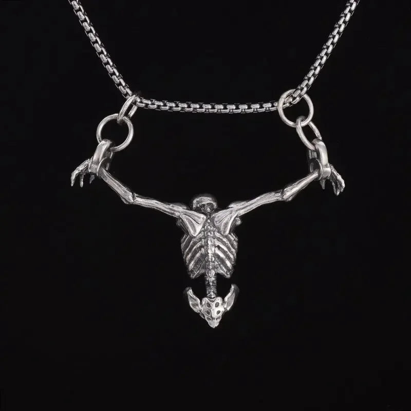 Silver Plated Captivity Skeleton Pendant