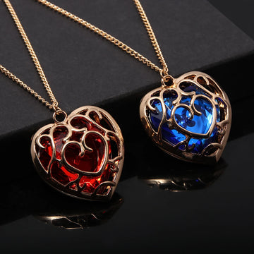 Legendary Zelda Heart Necklace Keyring