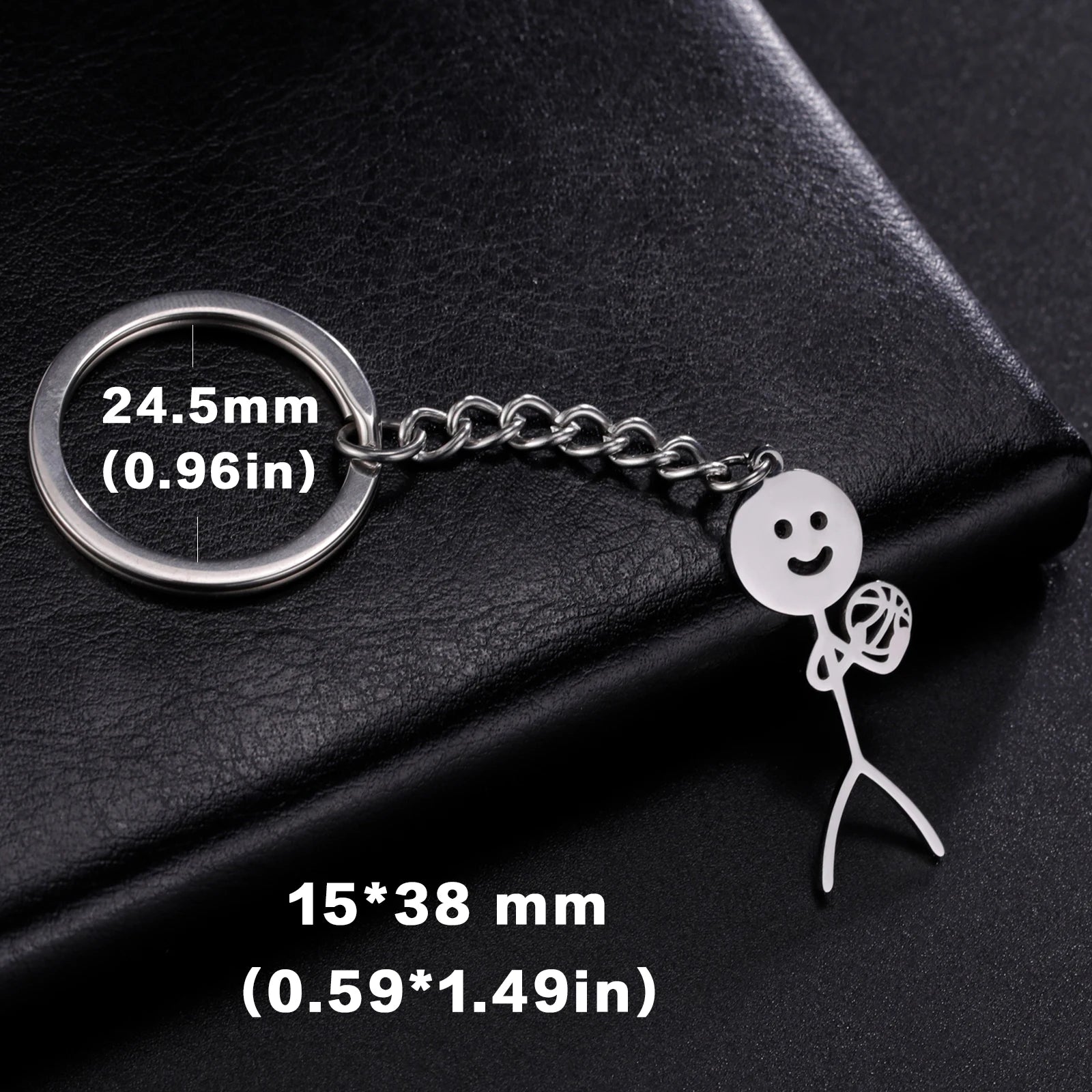Funny Stickman Middle Finger Keychain