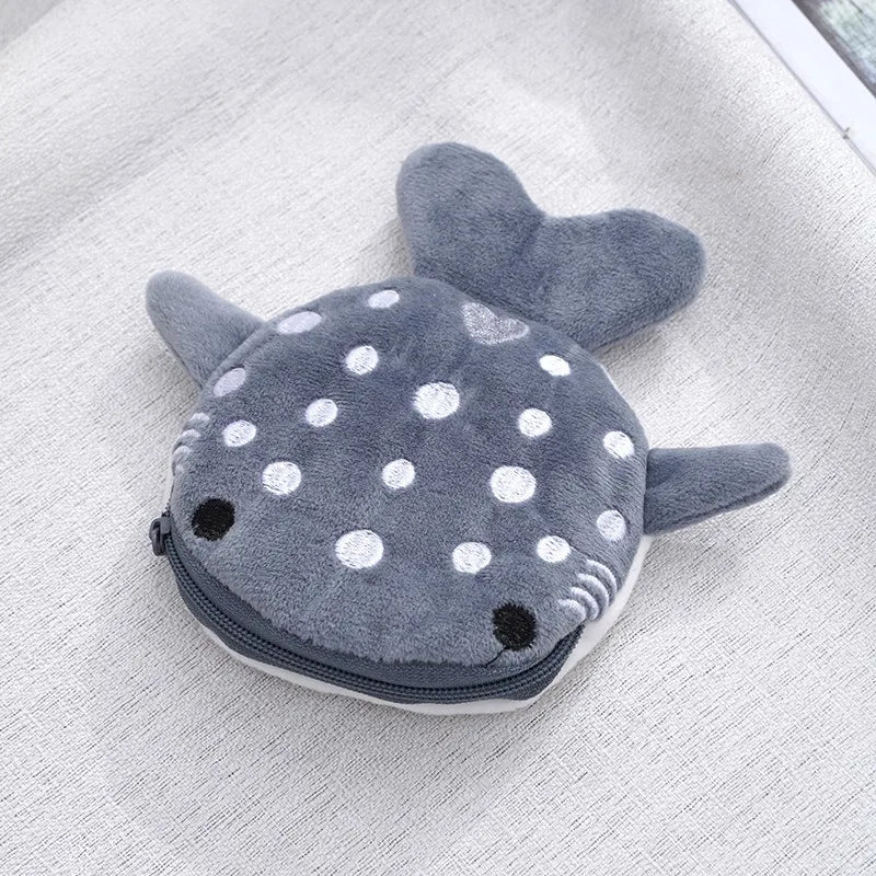 Cartoon Shark Plush Purse