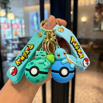 Poké Ball Character Keychain Set