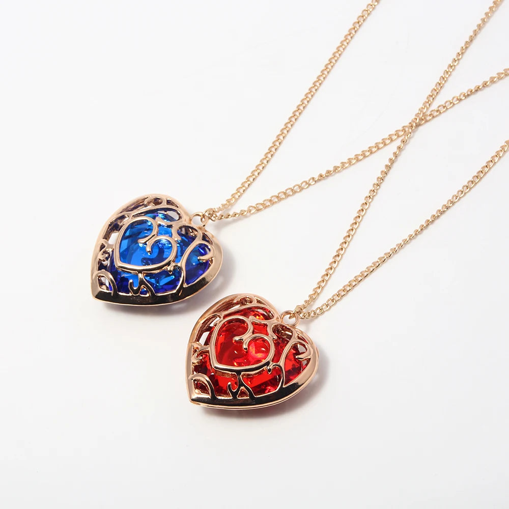 Legendary Zelda Heart Necklace Keyring