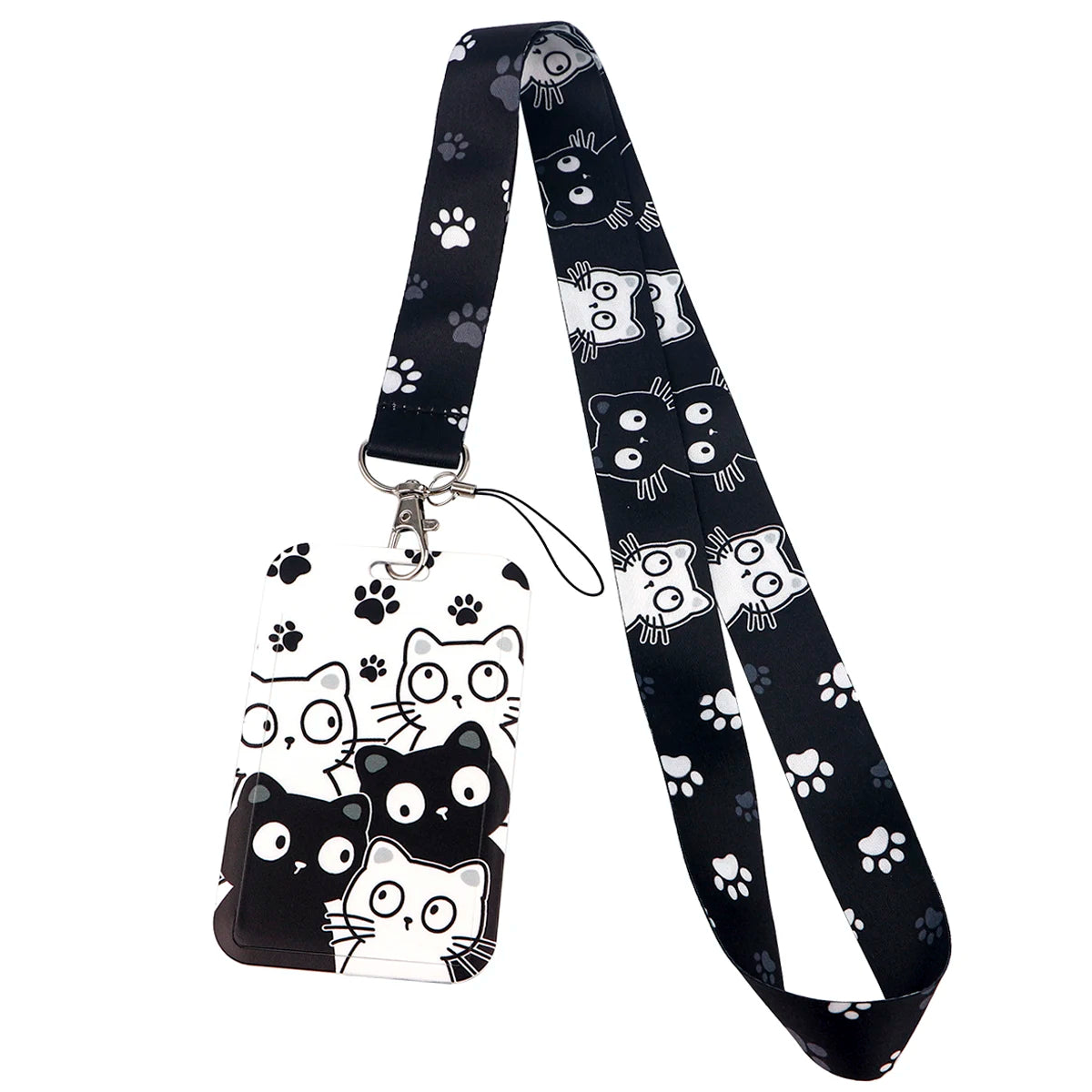 Cute Cat Paw Lanyard  Kawaii Keychain & ID Holder