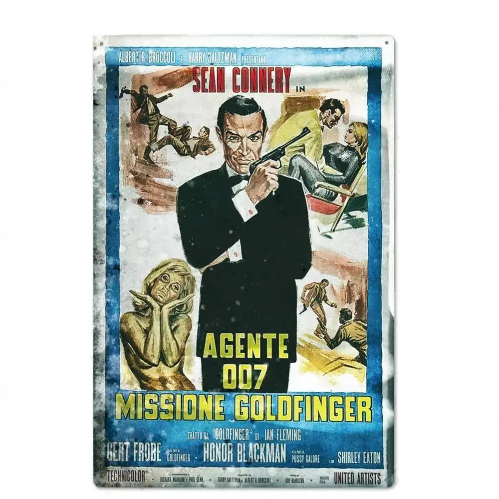 Retro American Films Metal Tin Poster