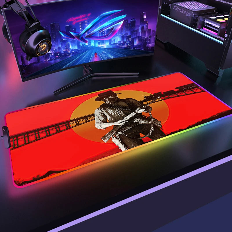 Red Dead RGB Mouse Mat – Frontier Edition