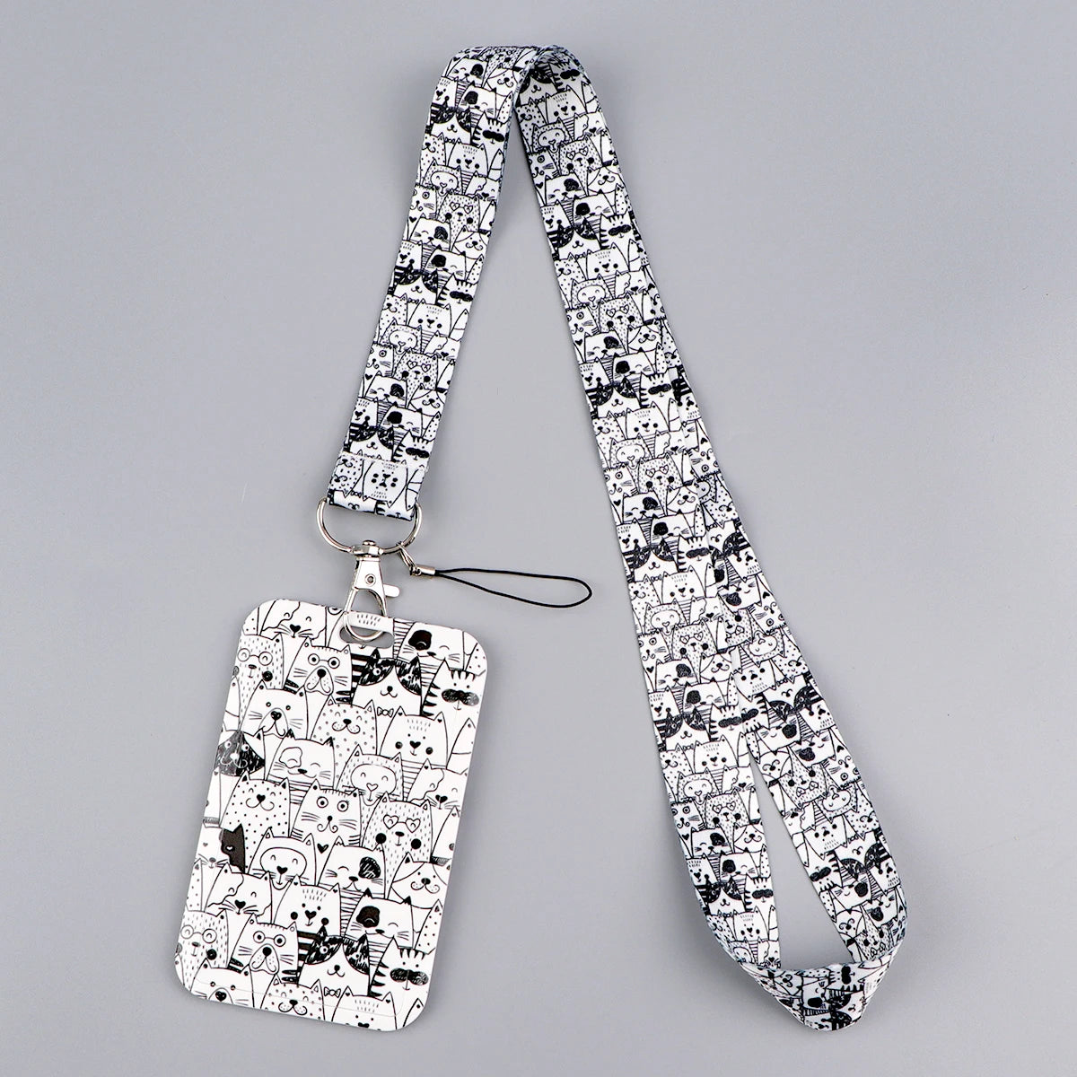 Cute Cat Paw Lanyard  Kawaii Keychain & ID Holder