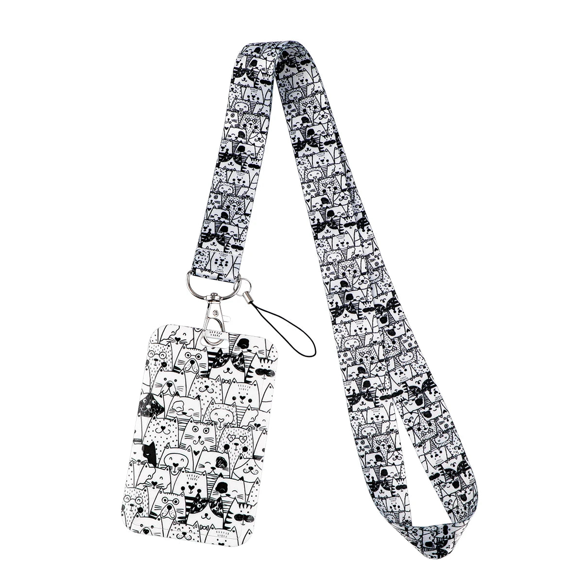 Cute Cat Paw Lanyard  Kawaii Keychain & ID Holder