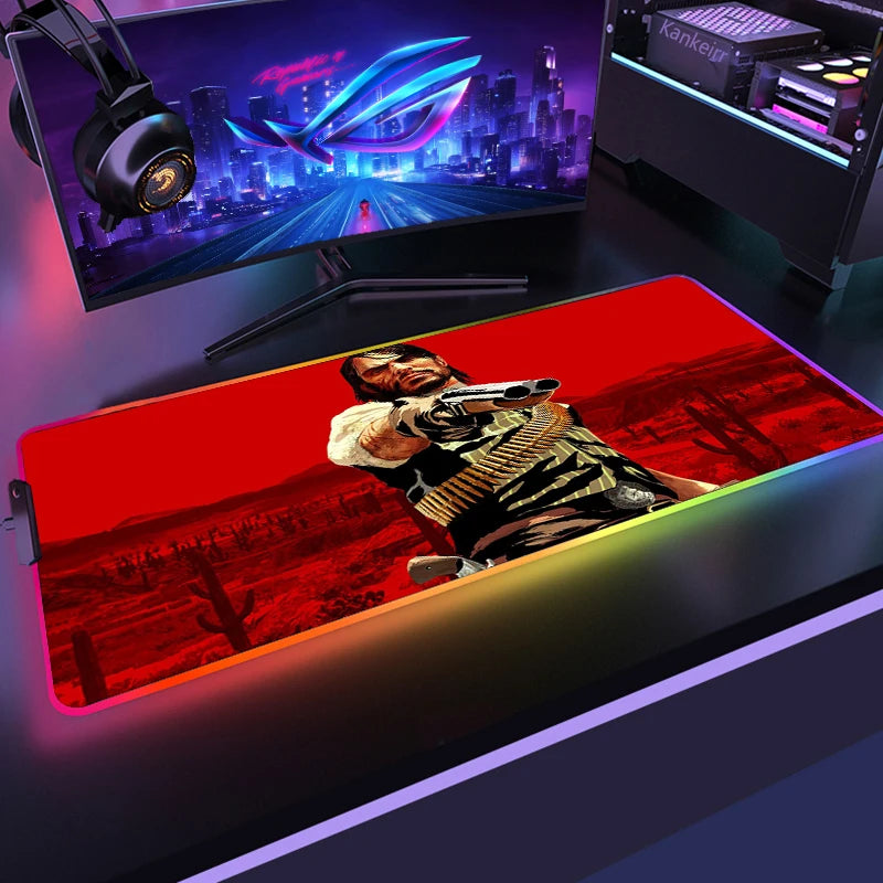 Red Dead RGB Mouse Mat – Frontier Edition