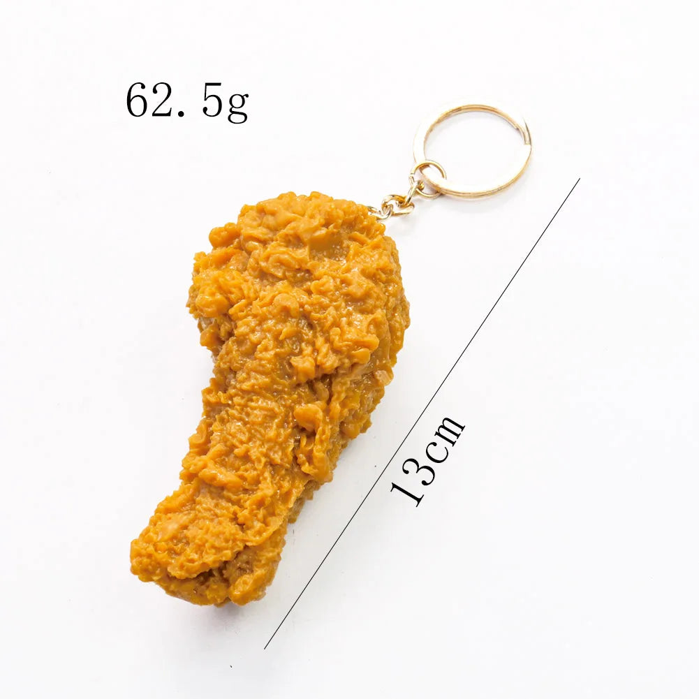 Fried Chicken & Fries Keychain