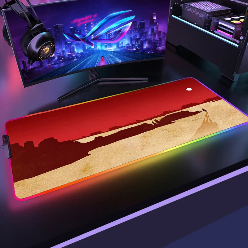 Red Dead RGB Mouse Mat – Frontier Edition