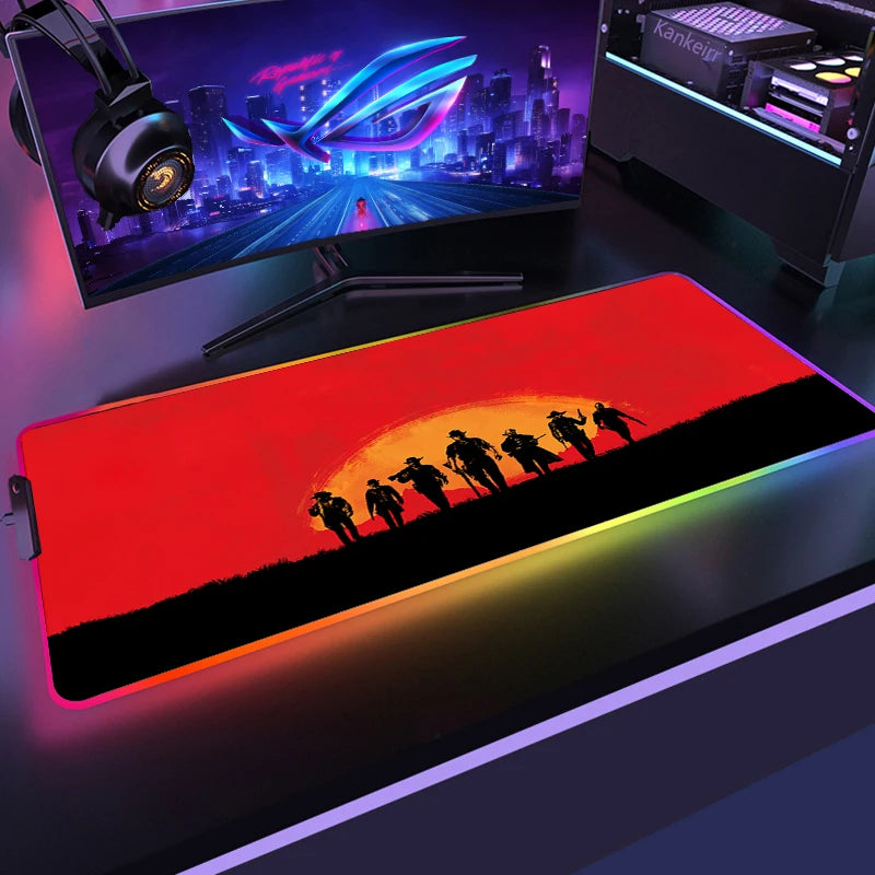 Red Dead RGB Mouse Mat – Frontier Edition