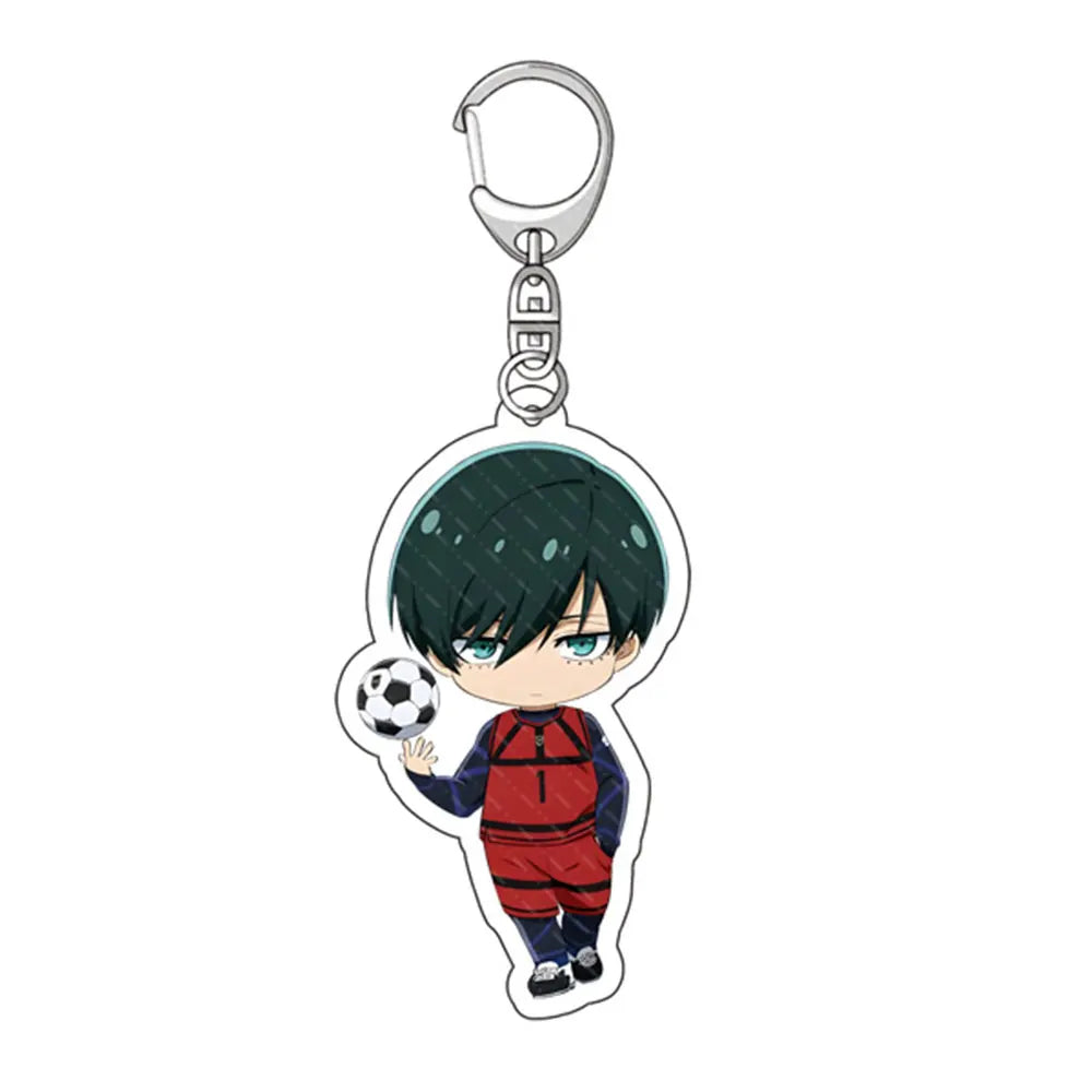 Blue Lock Anime Acrylic Keychain Isagi Bachira Chigiri Bag Charm