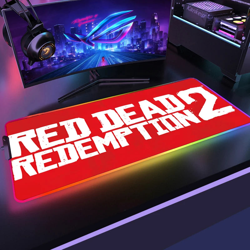 Red Dead RGB Mouse Mat – Frontier Edition