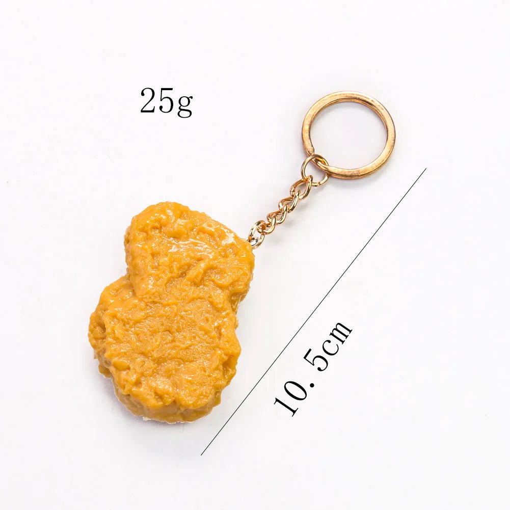Fried Chicken & Fries Keychain