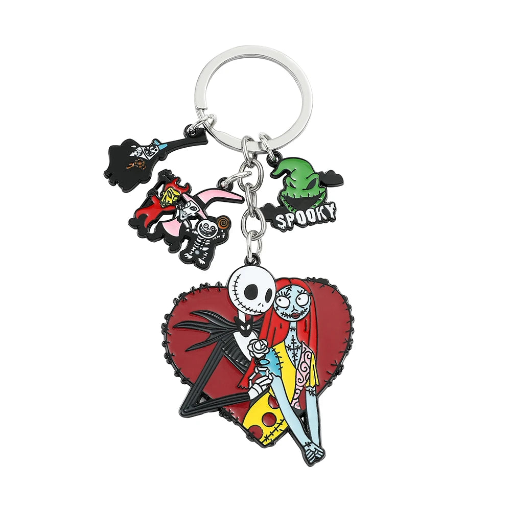 Nightmare Couple Keychain Jack & Sally