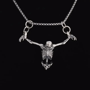 Silver Plated Captivity Skeleton Pendant