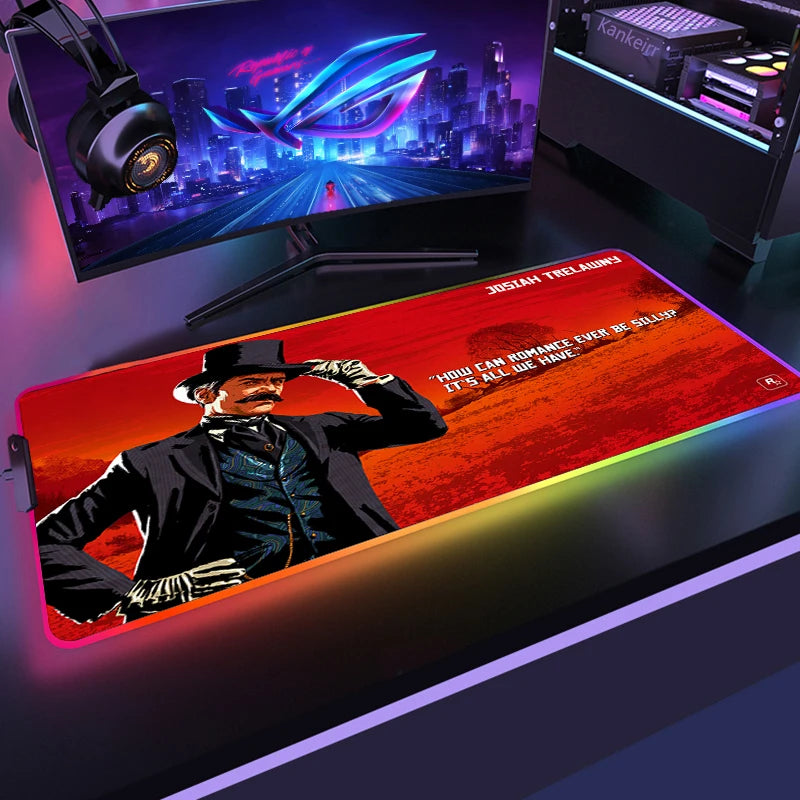 Red Dead RGB Mouse Mat – Frontier Edition