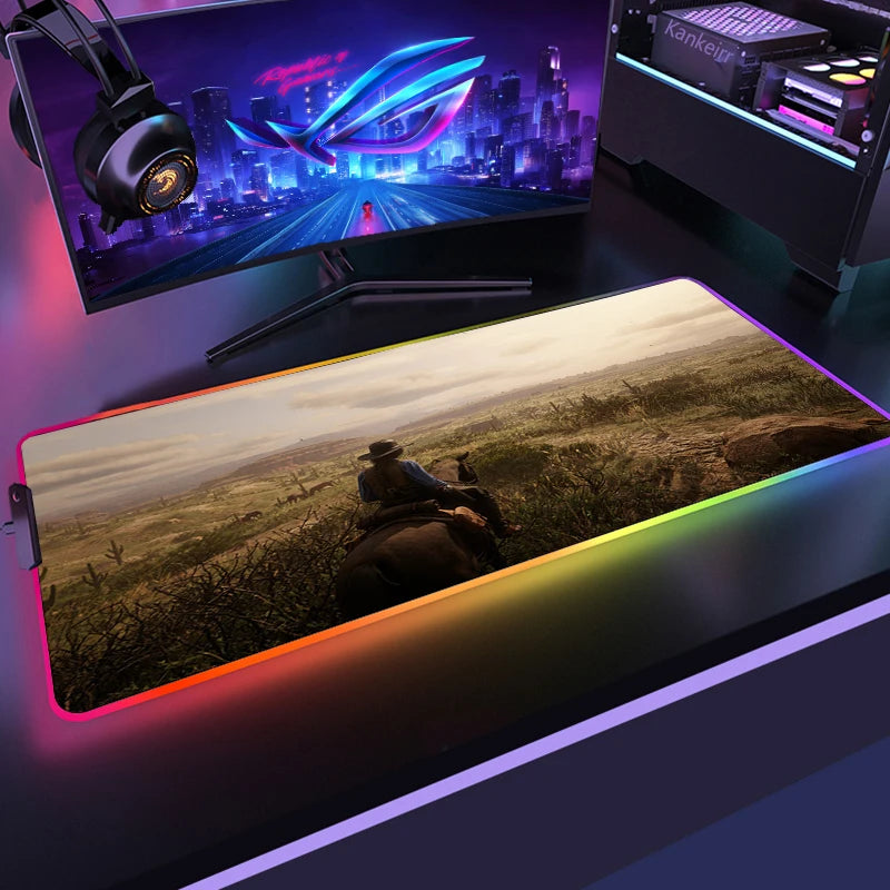 Red Dead RGB Mouse Mat – Frontier Edition