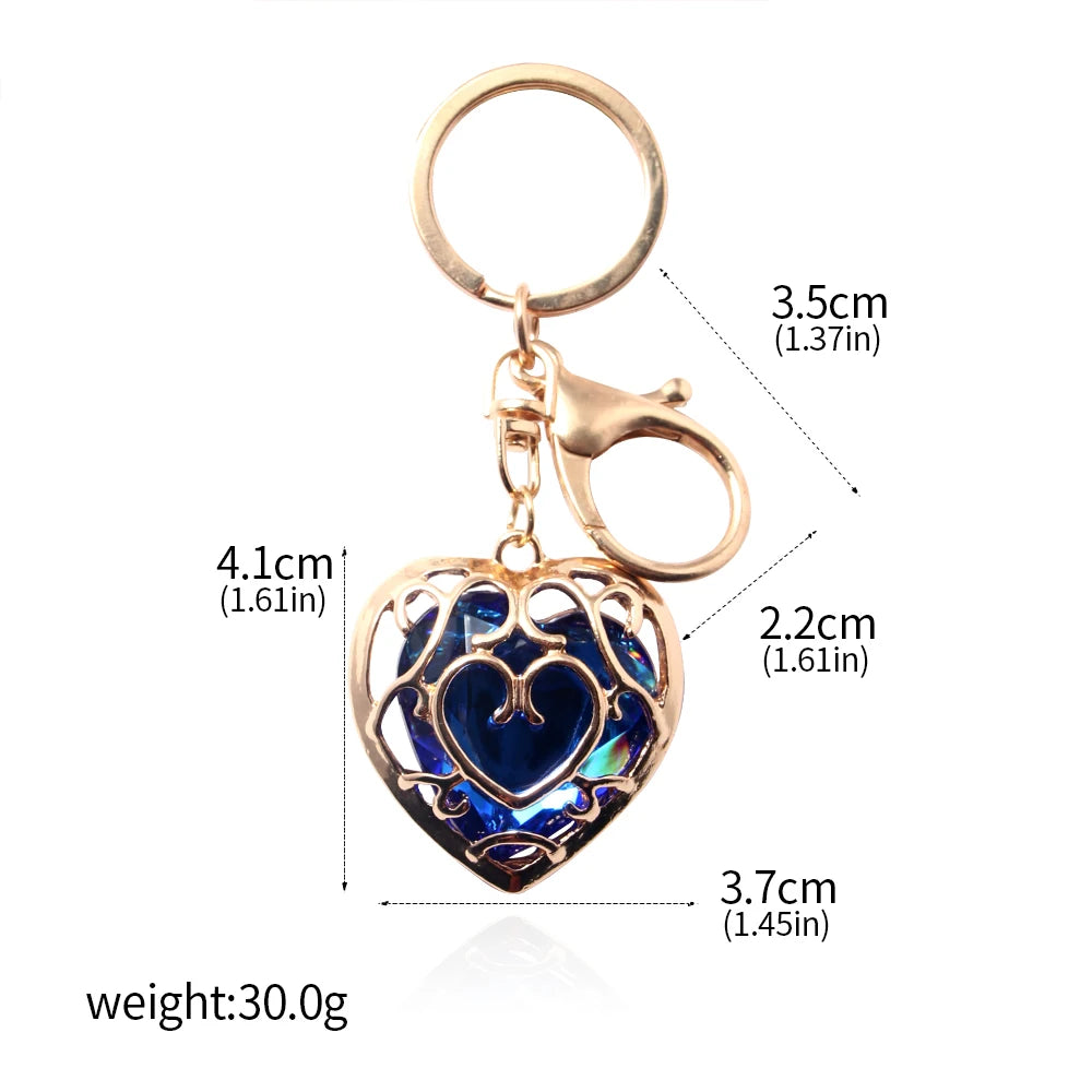 Legendary Zelda Heart Necklace Keyring