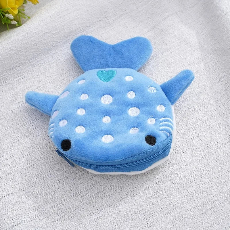 Cartoon Shark Plush Purse