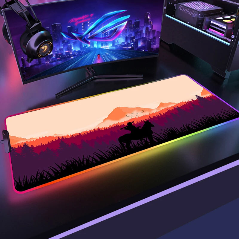 Red Dead RGB Mouse Mat – Frontier Edition