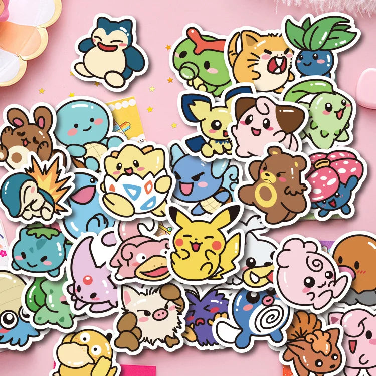 Pokemon 53 Cute Stickers