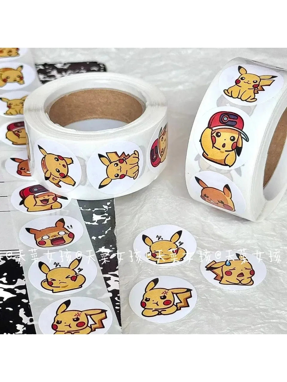 Pikachu Power Sticker Roll 500pcs Stickers