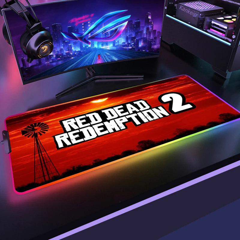 Red Dead RGB Mouse Mat – Frontier Edition