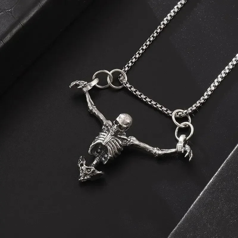 Silver Plated Captivity Skeleton Pendant