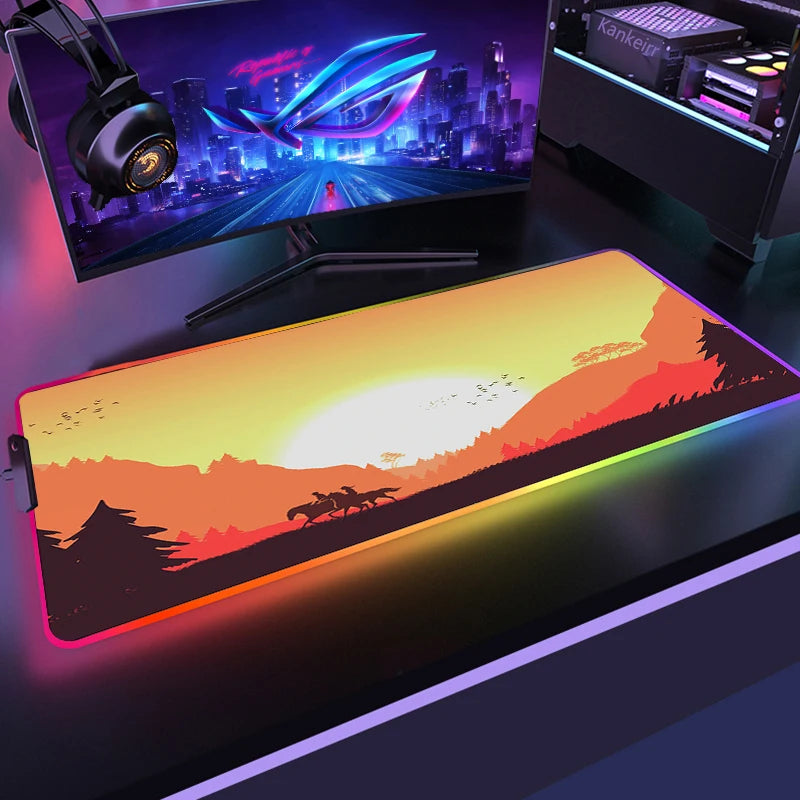 Red Dead RGB Mouse Mat – Frontier Edition