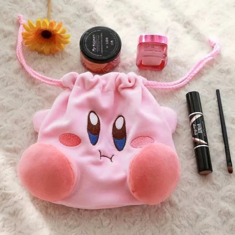 Kirby Drawstring Bag – Cute Retro Gamer Storage Sack