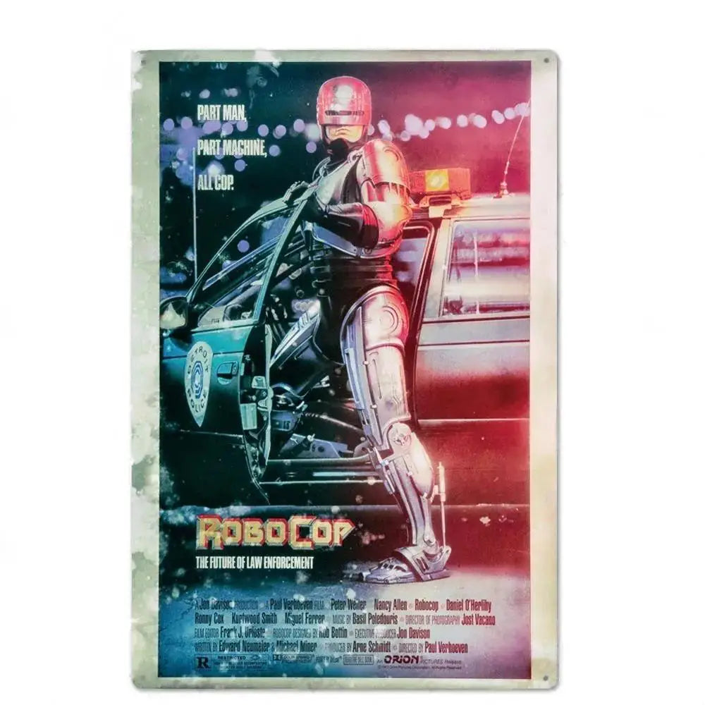 Retro American Films Metal Tin Poster