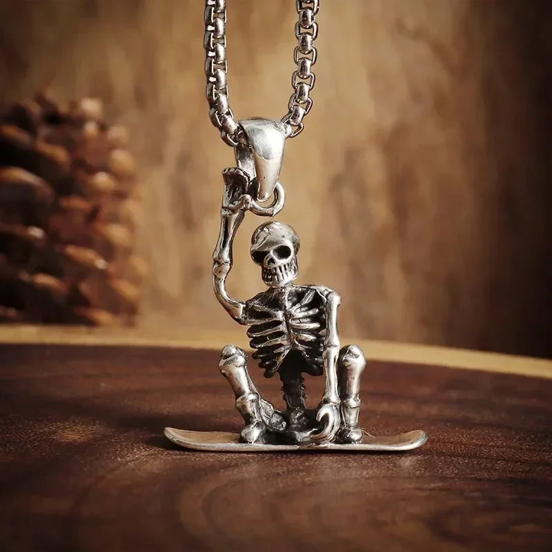 Silver Plated Captivity Skeleton Pendant