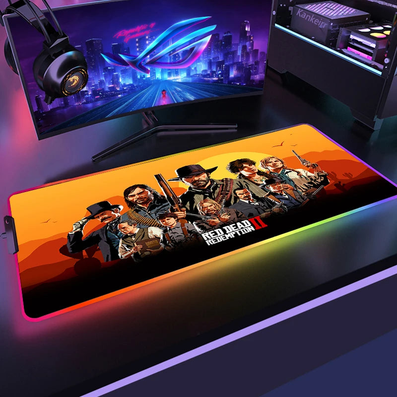 Red Dead RGB Mouse Mat – Frontier Edition