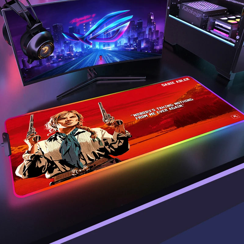 Red Dead RGB Mouse Mat – Frontier Edition