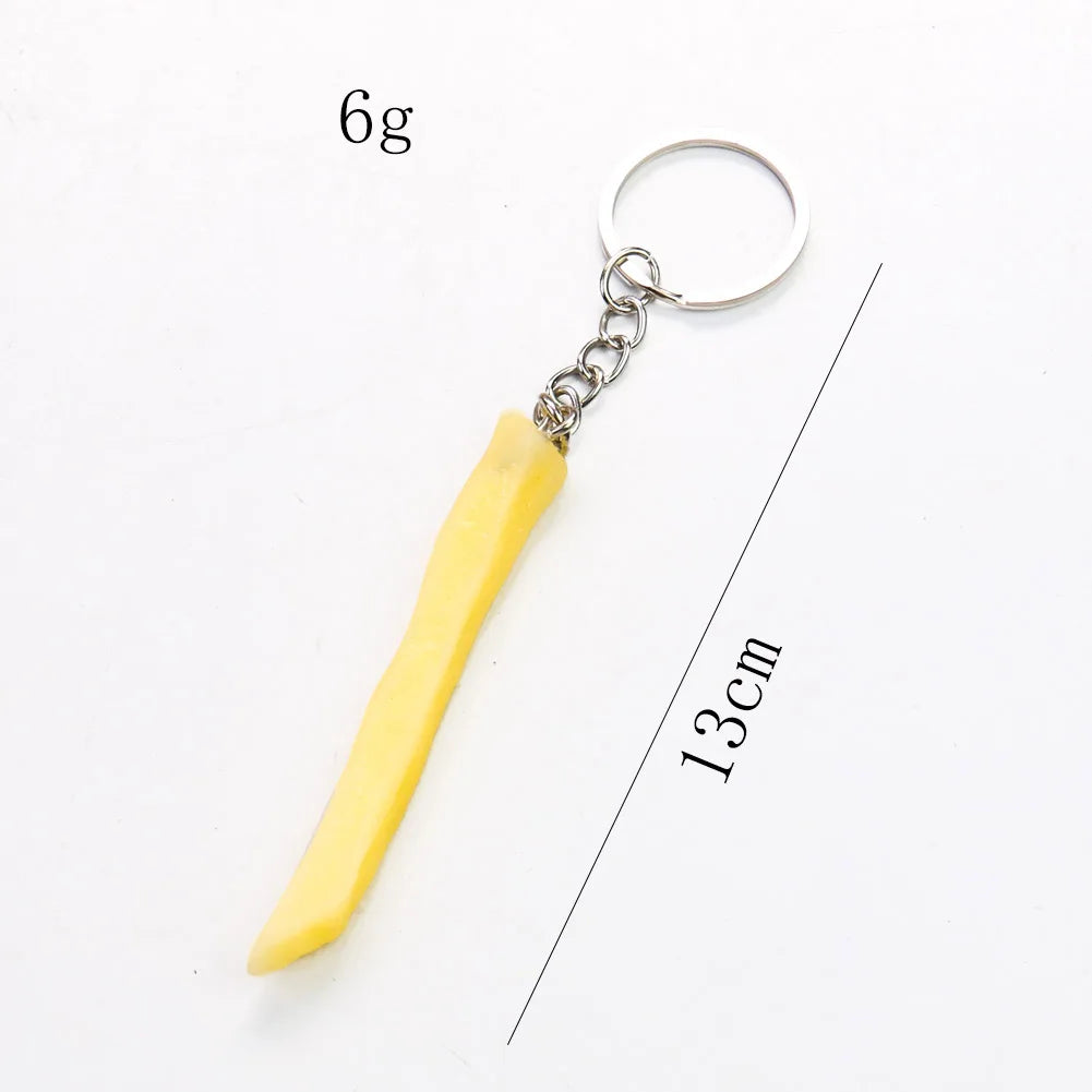 Fried Chicken & Fries Keychain