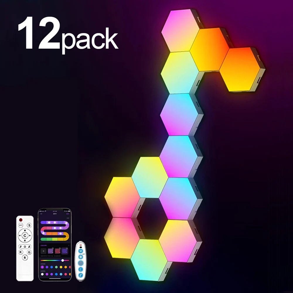 Hexagonal Smart RGB Wall Lamp