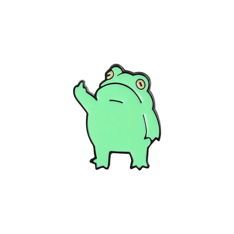 “Unbothered Frog” Enamel Pin