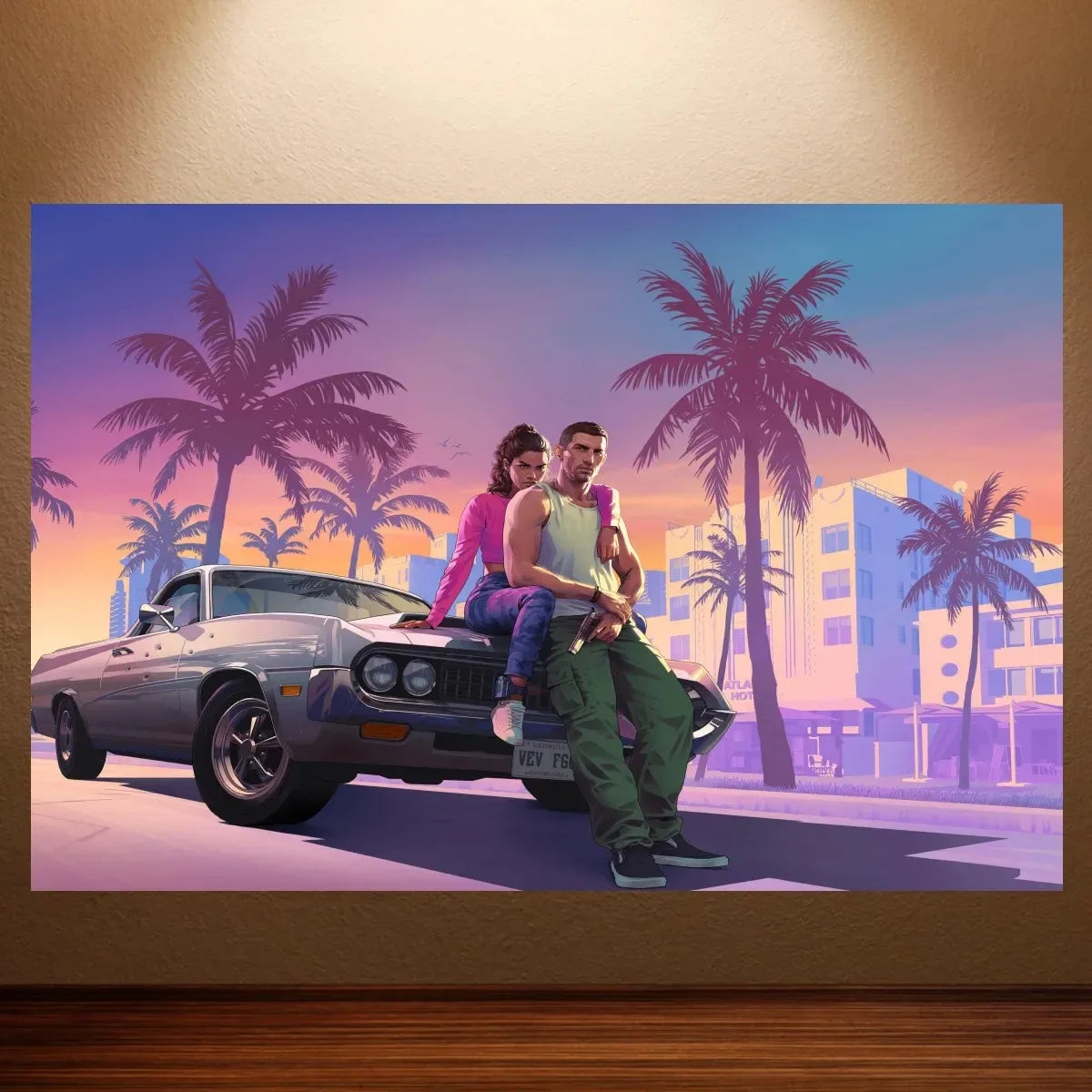 GTA VI Style Canvas Poster
