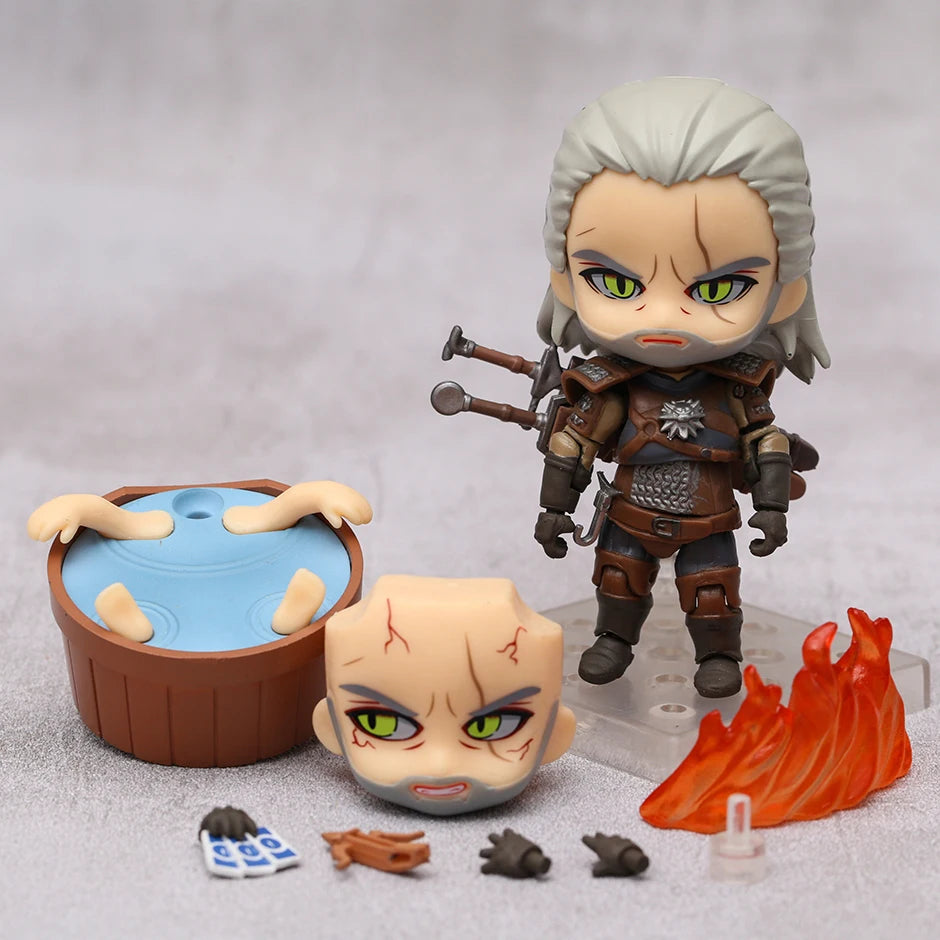 The Witcher 3 Geralt 907 Figurine White Wolf Collectible Figure