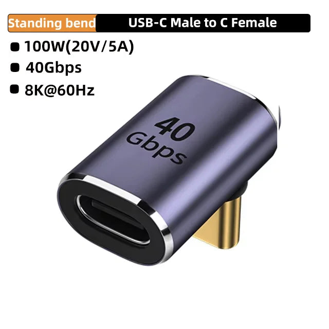USB4.0 Type-C 90° Adapter