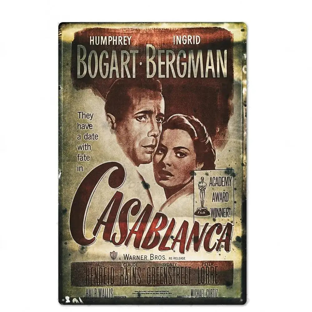 Retro American Films Metal Tin Poster