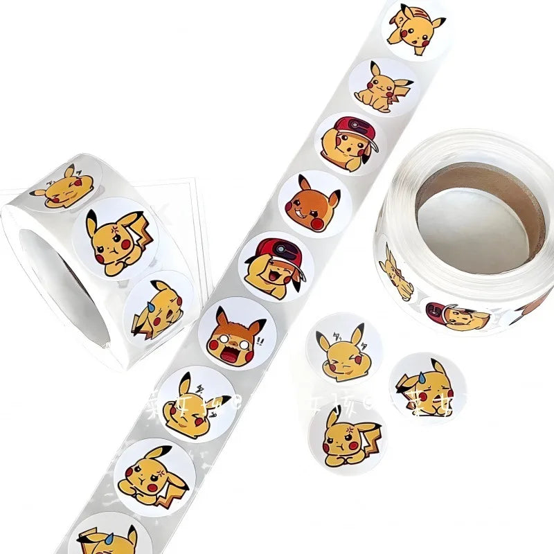 Pikachu Kawaii Sticker Roll