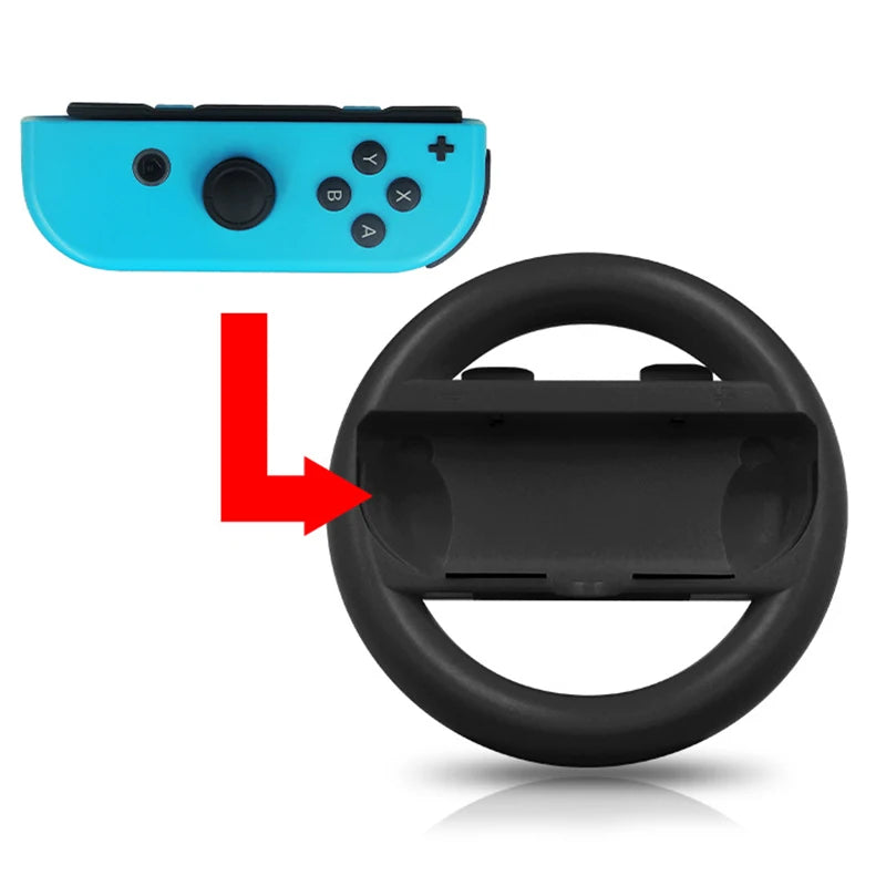 Joy-Con Steering Wheel Controller Grips Set Nintendo Switch