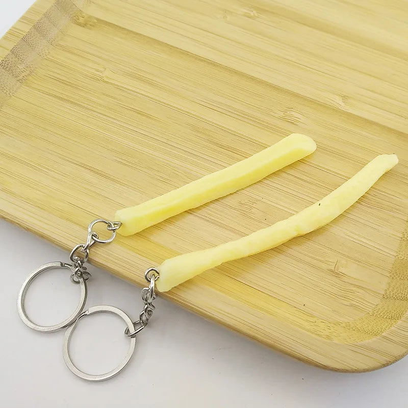 Fried Chicken & Fries Keychain
